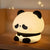 LED Night Lights Cute Sheep Panda Rabbit Silicone Lamp USB Rechargeable Timing Bedside Decor Kids Baby Nightlight Birthday Gift